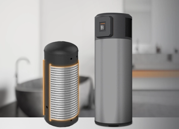 R290 heat pump R290 varmepumpeenhed med miljøvenlig kølemiddelmærke, udendørs installation og kompakt energieffektivt design.