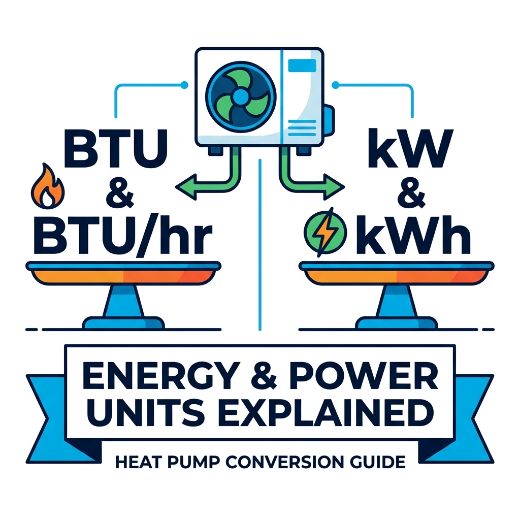 BTU vs BTU/h vs kW vs kWh: Unități de energie și putere explicate